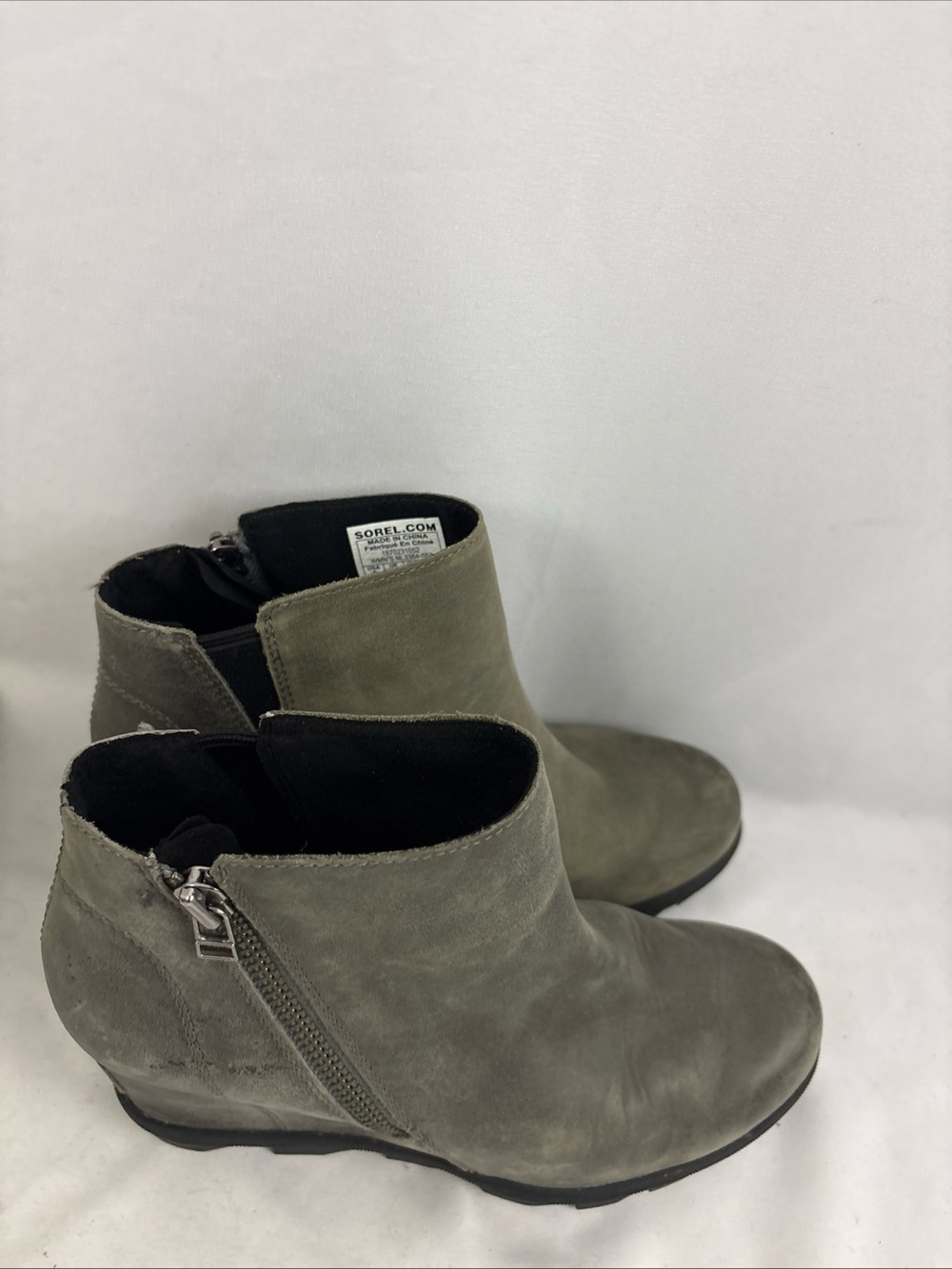 Sorel Joan of Arctic Wedge II Gray Suede Boot Size 9 - Picture 2 of 12